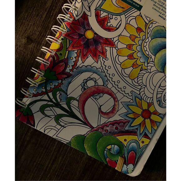 18 Month Planner Inspirational Quotes Coloring Pages & Stickers Office Suppl - Picture 2 of 10